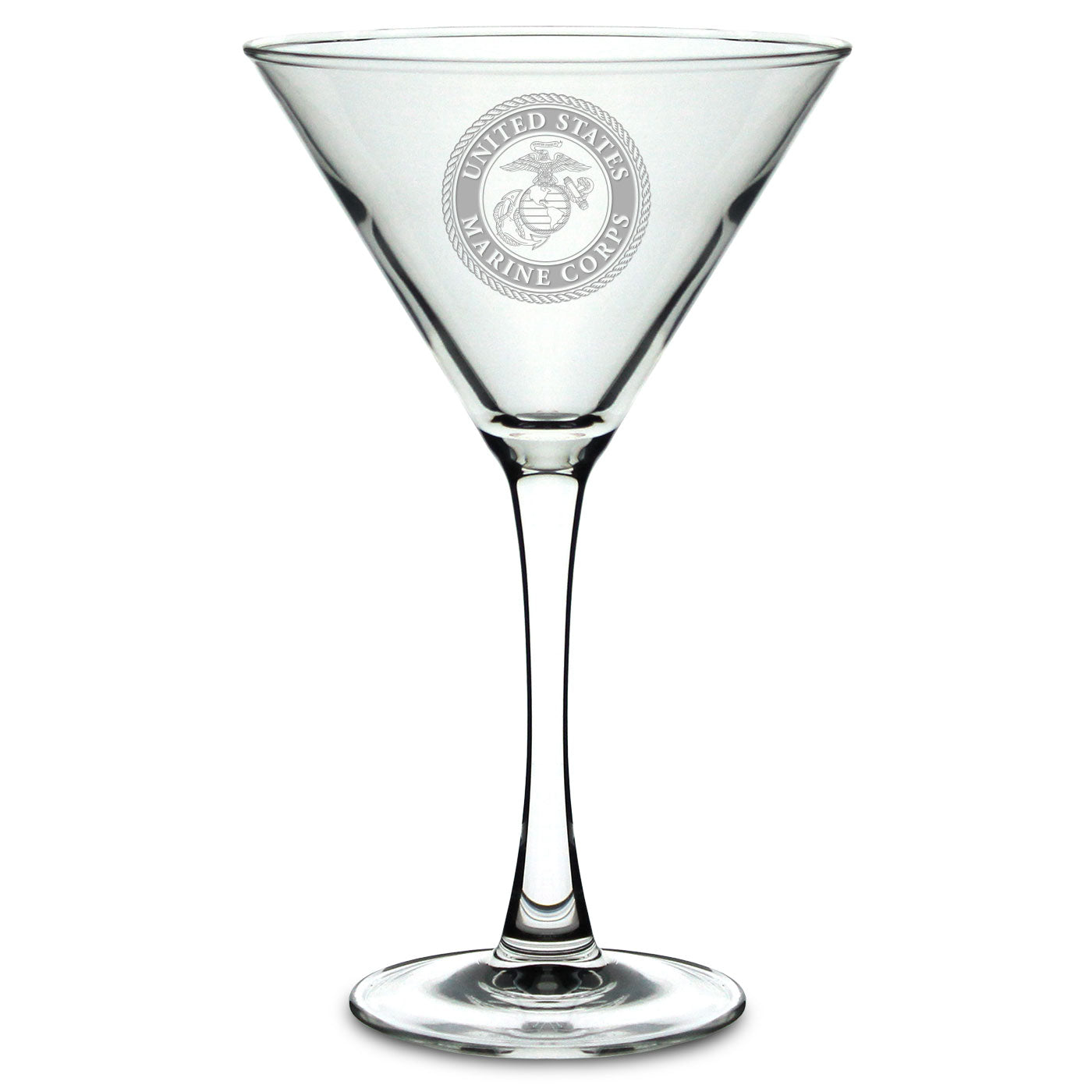 Marines Seal 10oz Martini Glass