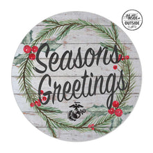 Load image into Gallery viewer, USMC Seasonal Indoor/Outdoor Circle Sign (20x20)*