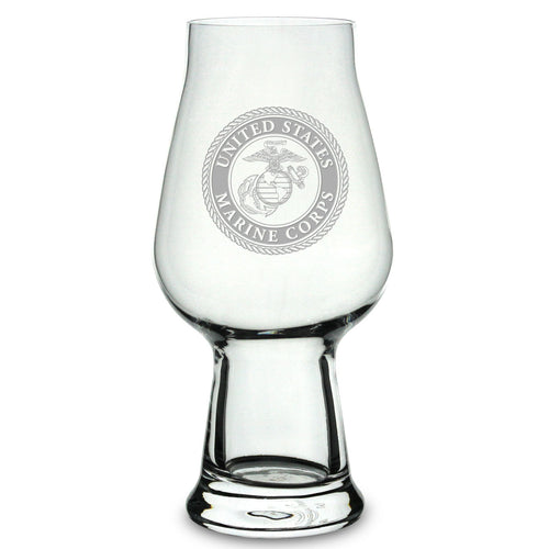 USMC Seal 18.25oz Luigi Bormioli IPA Beer Glass*