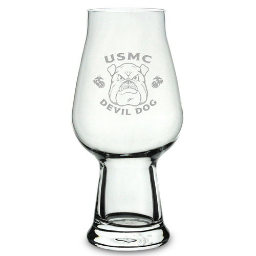 USMC Bulldog 18.25oz Luigi Bormioli IPA Beer Glass*