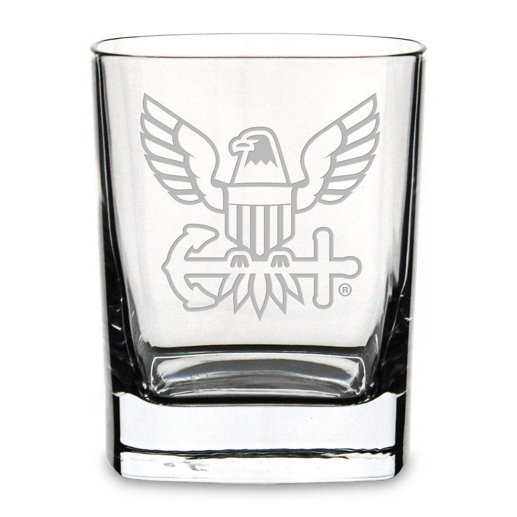 US Navy Square 11.75oz Double Old Fashion Glass*