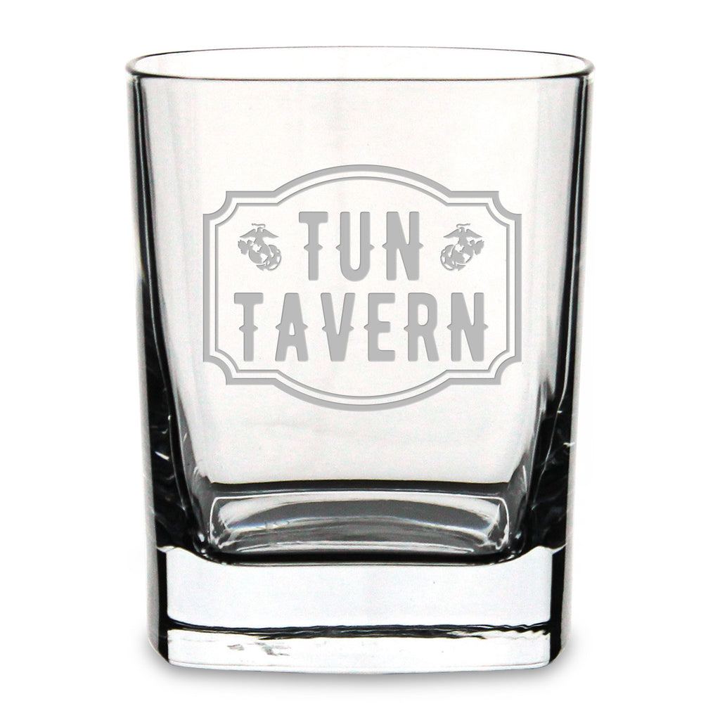 Tun Tavern Square 11.75oz Double Old Fashion Glass