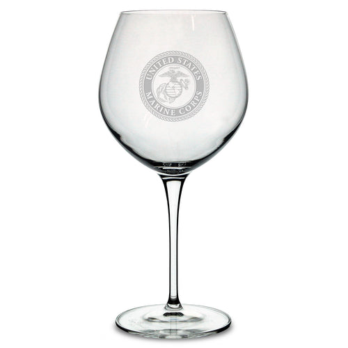 Marines Seal Luigi Bormioli 22oz Robusto Wine Glass*