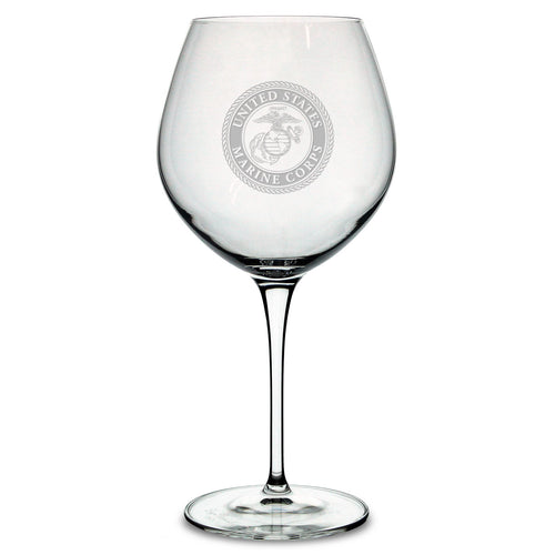 Marines Seal Luigi Bormioli 22oz Robusto Wine Glass