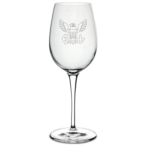 Navy Eagle Luigi Bormioli 12oz White Wine Glass*