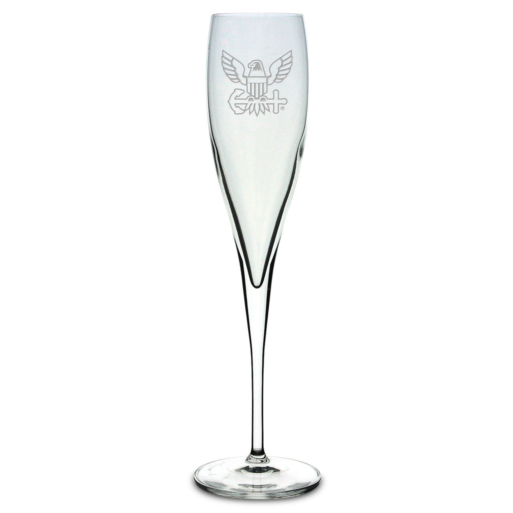 Navy Eagle Luigi Bormioli 6oz Toasting Glass