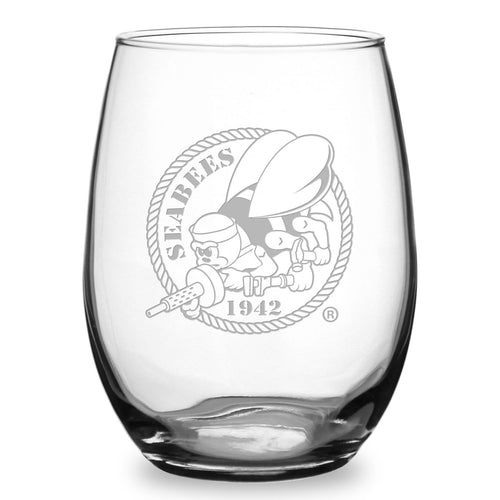 Seabees 21oz Stemless Wine Glass