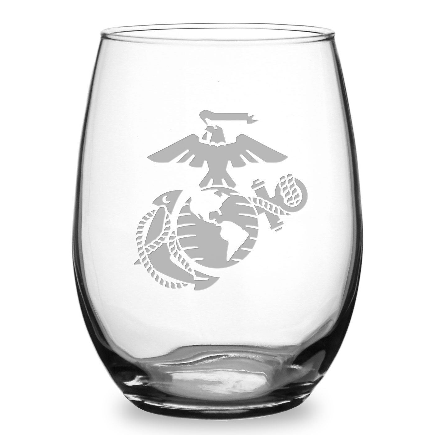 US Marines 21oz Stemless Wine Glass*