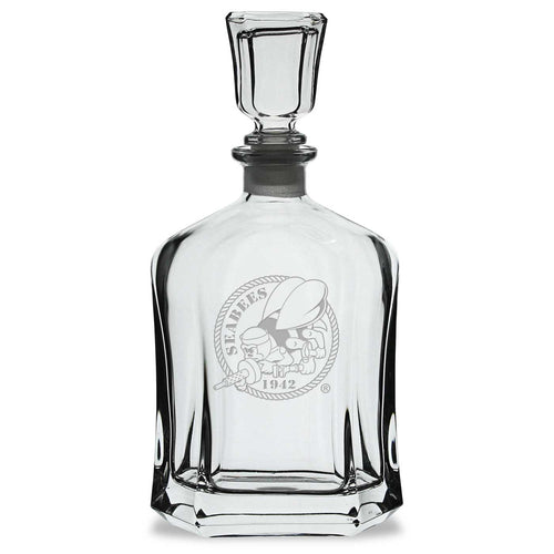 Seabees 23.75oz Crystal Whiskey Decanter