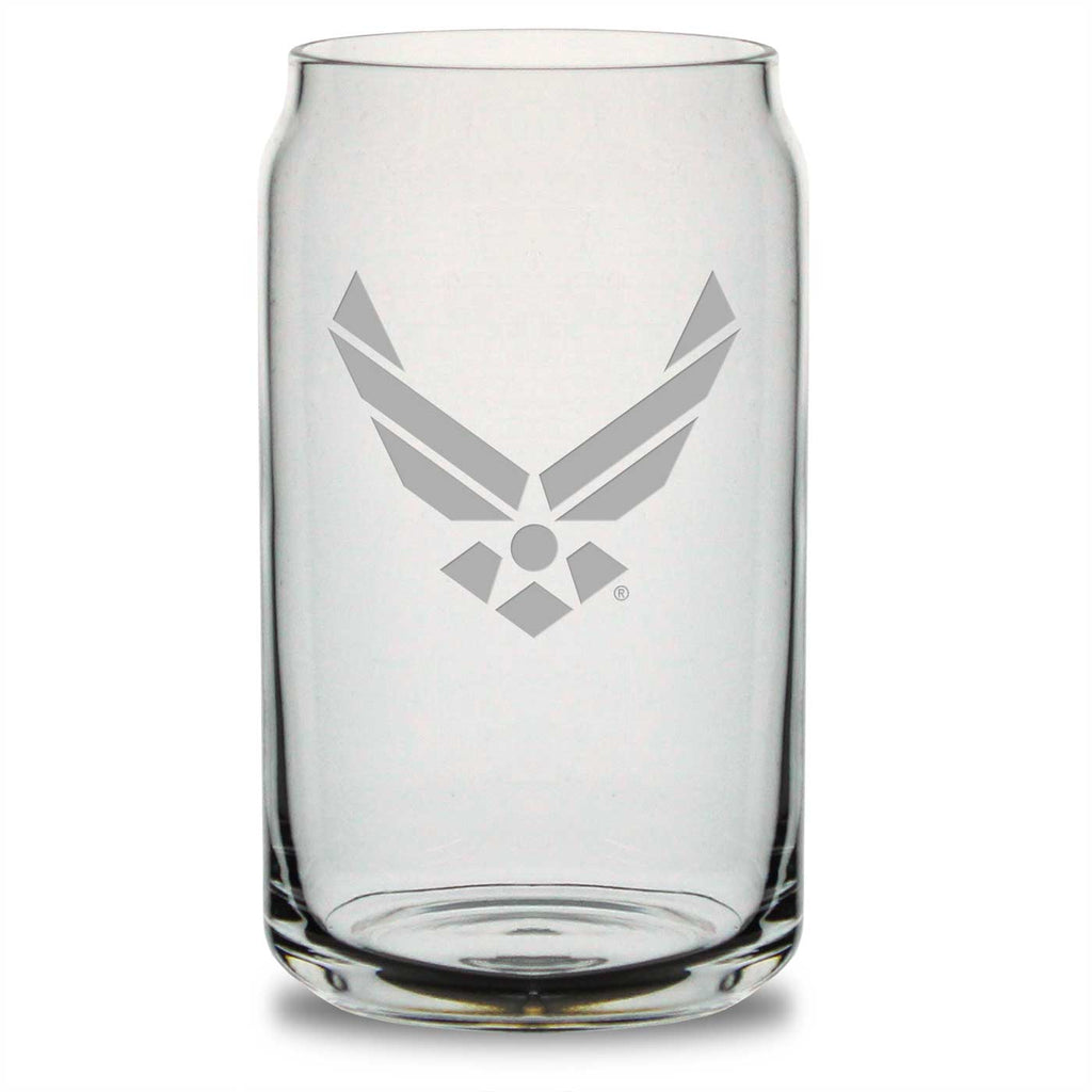 US Air Force 16oz Beer Can Glass