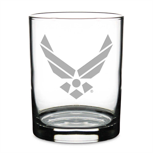 US Air Force Double Old Fashion Glass