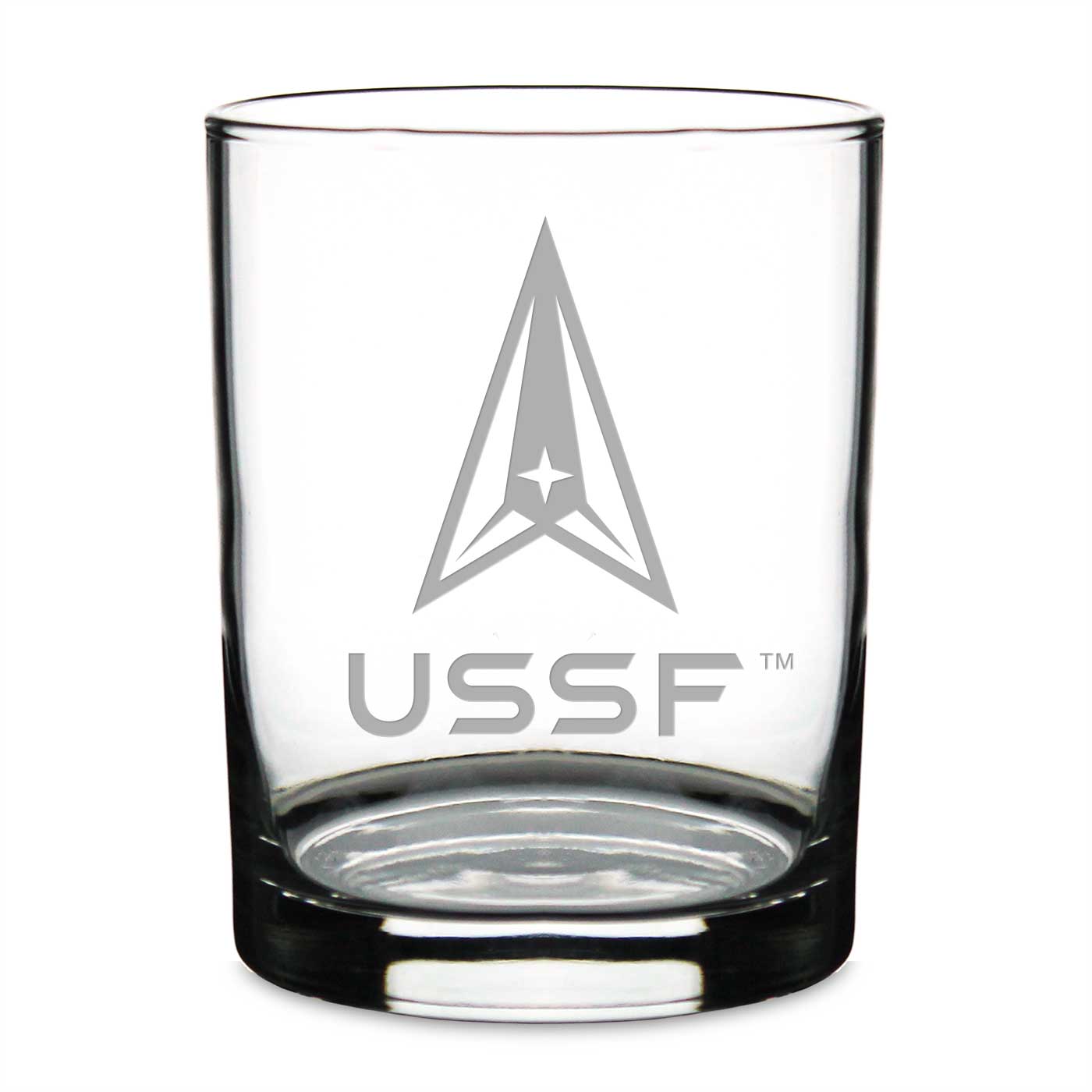 US Space Force Double Old Fashion Glass