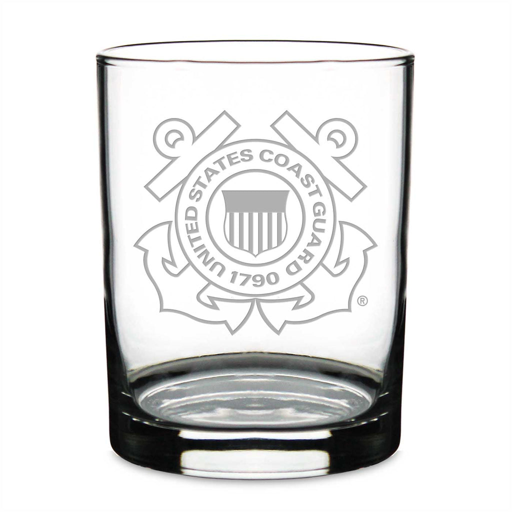 US Coast Guard Double Old Fashion Glass*