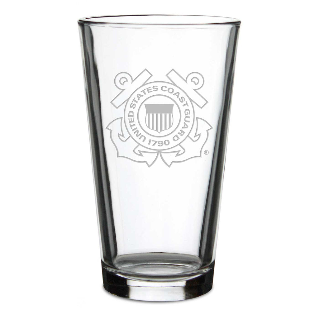 US Coast Guard 16oz Pub Glass