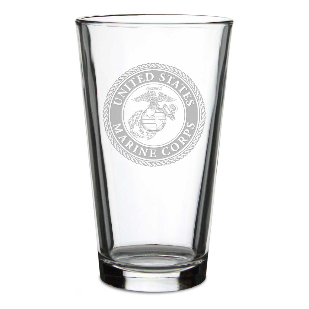 USMC Seal 16oz Pint Glass*