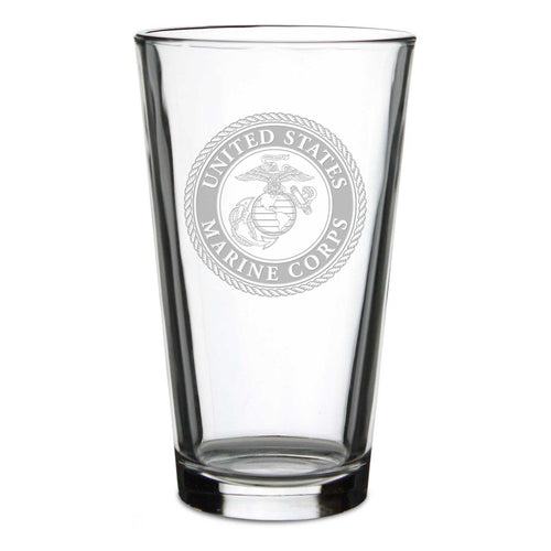 USMC Seal 16oz Pint Glass*