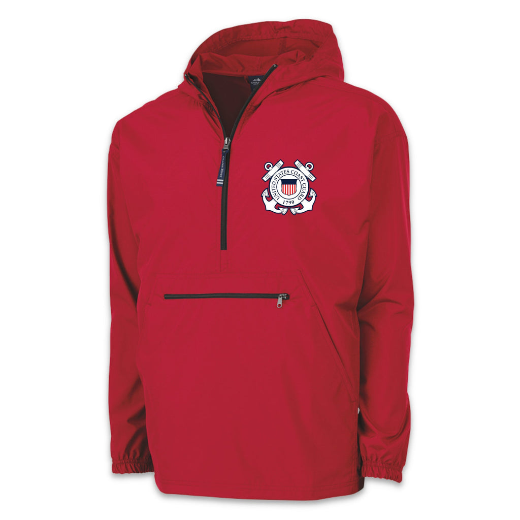 Coast Guard Seal Youth Pack-N-Go Pullover (Red)