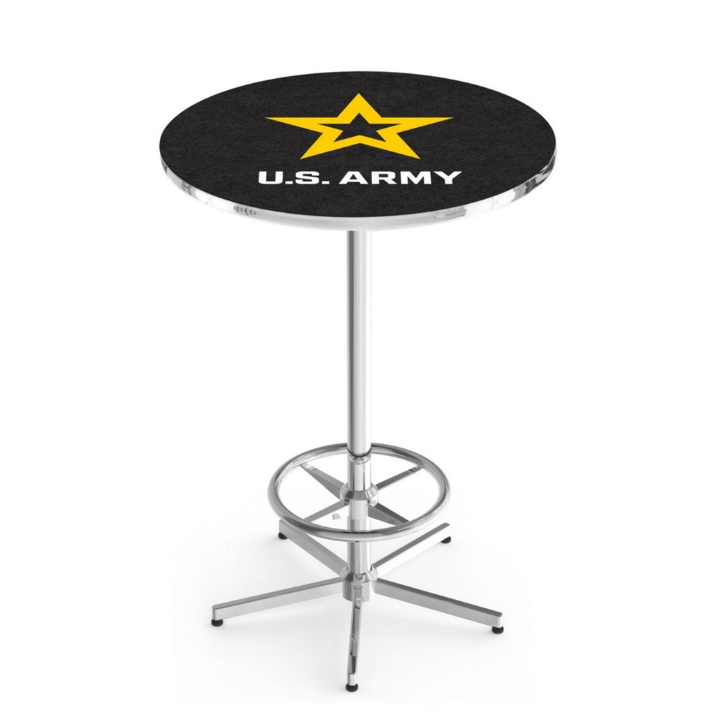 Army Star Pub Table with Foot Rest*