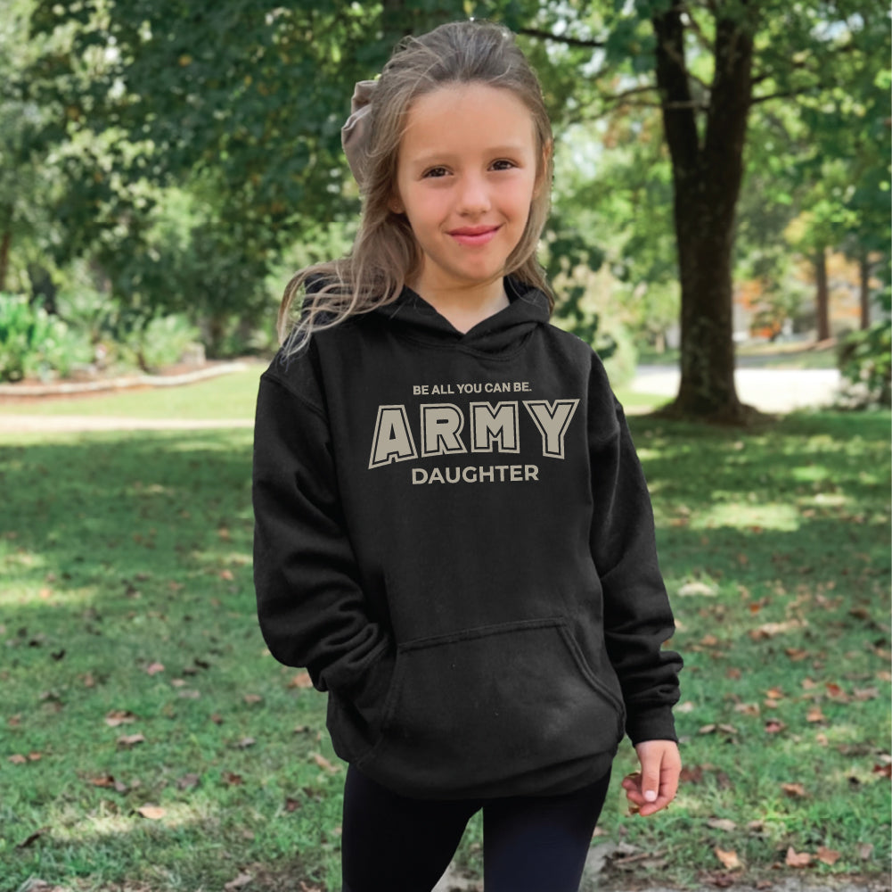 Army Daughter Youth Hood (Black)