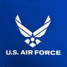 Load image into Gallery viewer, Air Force Wings Logo Performance T-Shirt (Royal)