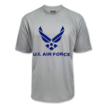 Load image into Gallery viewer, Air Force Wings Logo Performance T-Shirt (Silver)