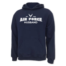 Load image into Gallery viewer, Air Force Husband Hood (Navy)