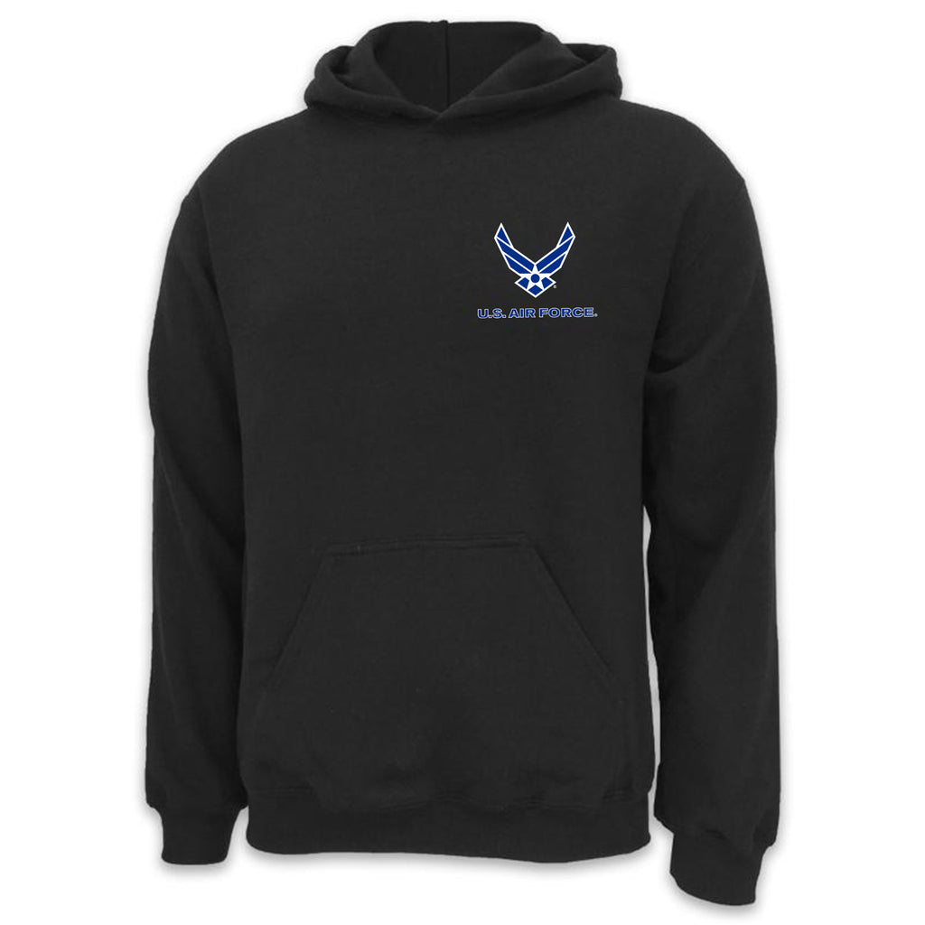 Air Force Wings Left Chest Logo Hood