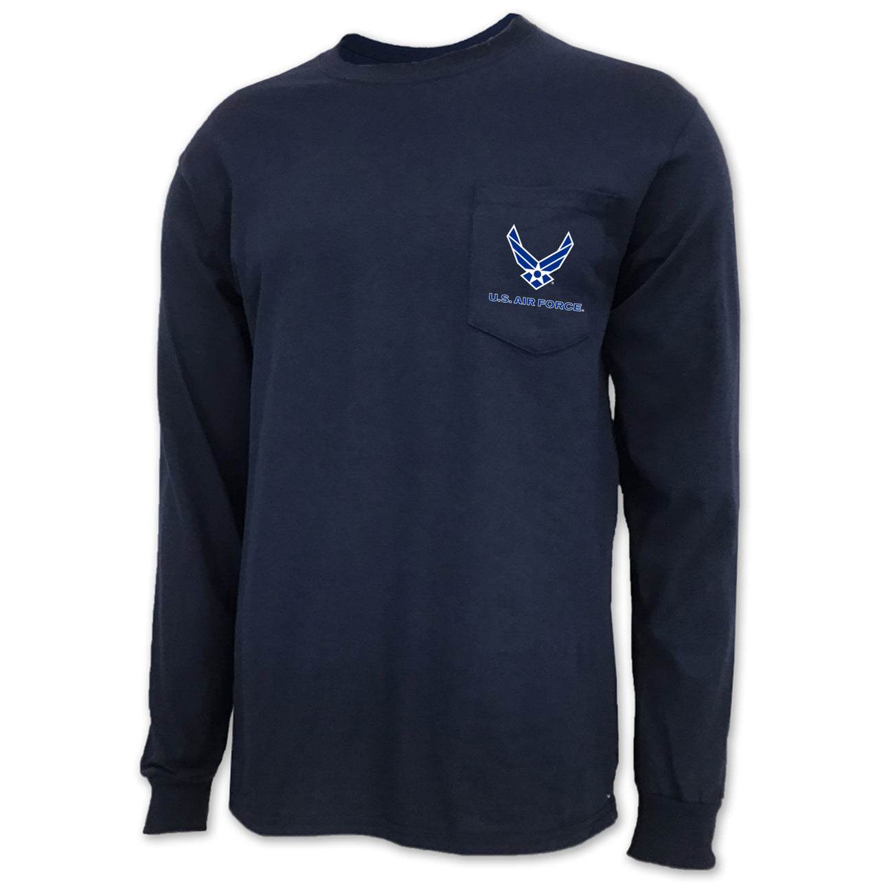 Air Force Wings Logo Pocket Long Sleeve Pocket T-Shirt