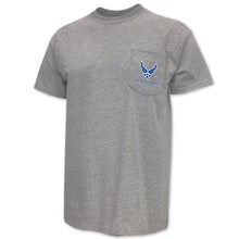 Load image into Gallery viewer, Air Force Wings Logo Pocket T-Shirt