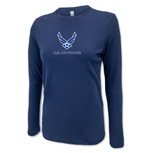 Load image into Gallery viewer, Air Force Wings Ladies Center Chest Long Sleeve