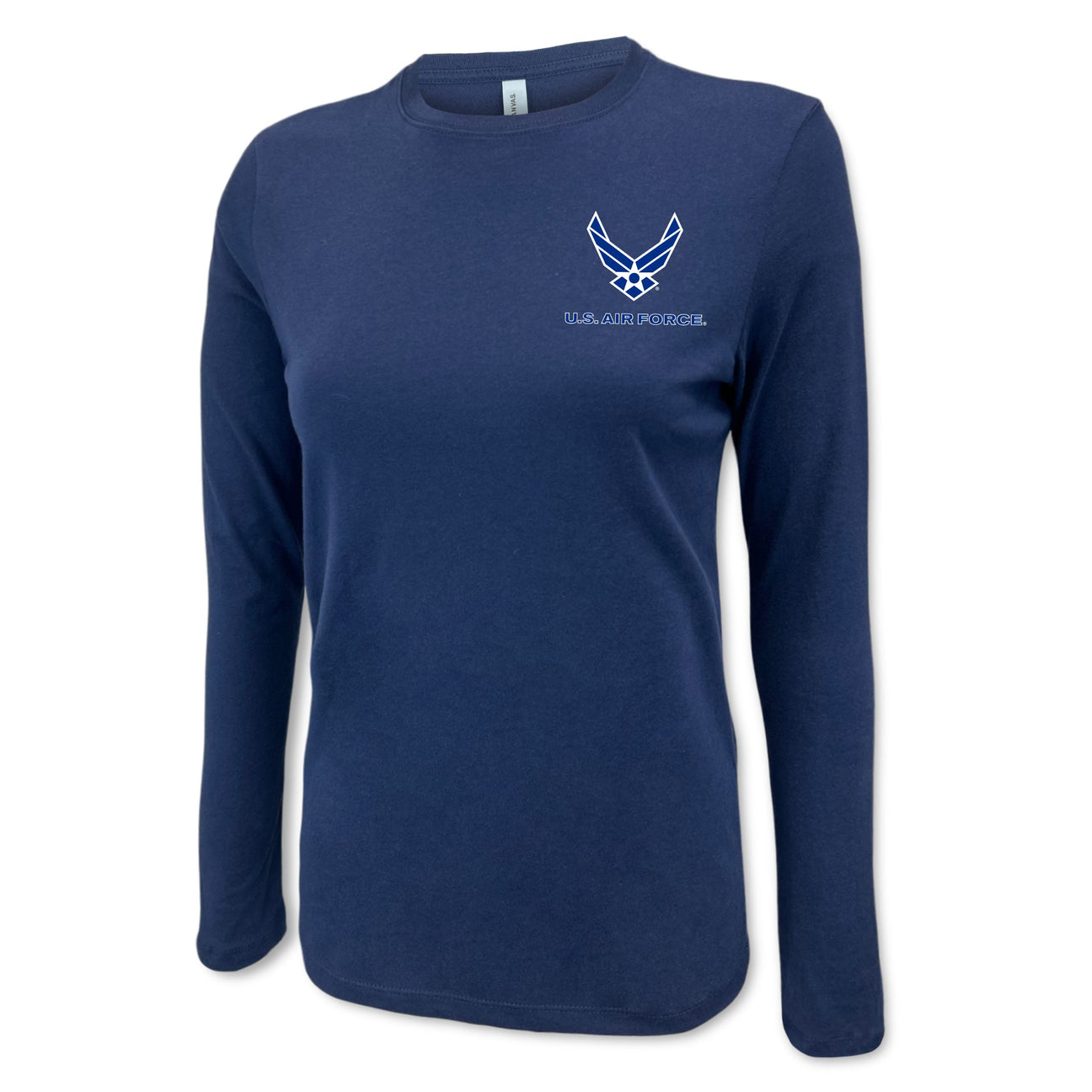 Air Force Wings Ladies Left Chest Long Sleeve