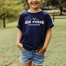 Load image into Gallery viewer, Air Force Daughter Youth T-Shirt (Navy)