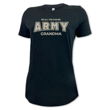 Load image into Gallery viewer, Army Grandma Ladies T-Shirt (Black)