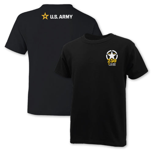 Army 250th Anniversary Youth T-Shirt (Black)