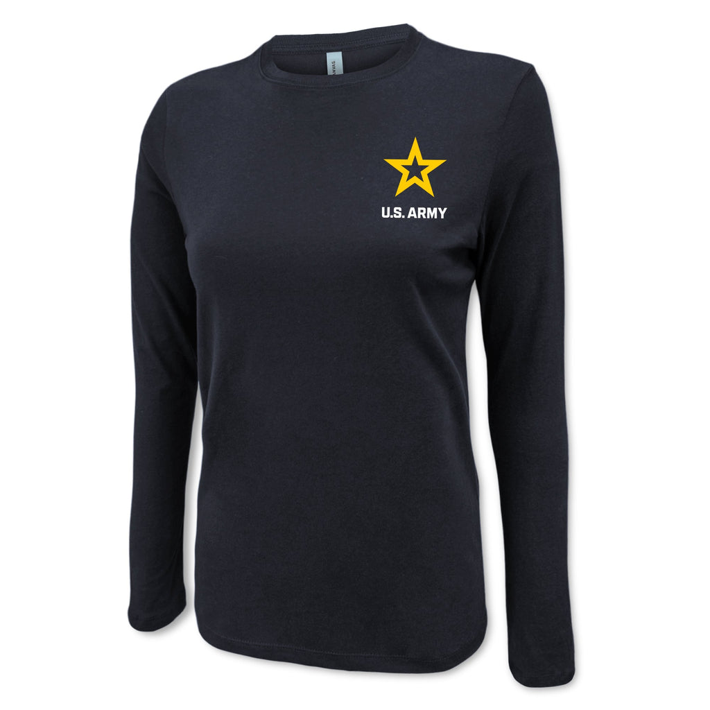 Army Star Ladies Left Chest Long Sleeve