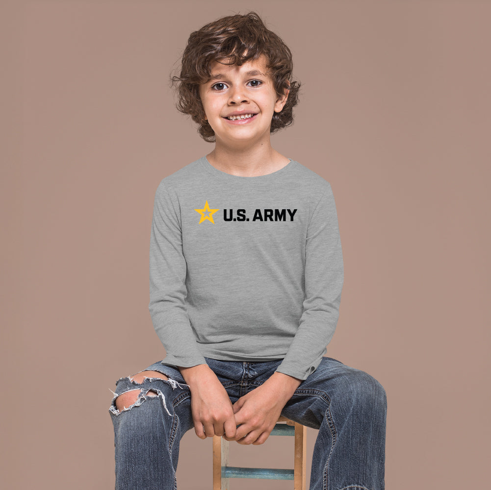 Army Full Chest Youth Long Sleeve T-Shirt