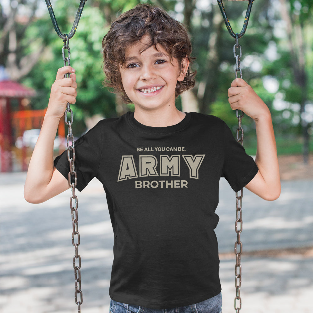 Army Youth Brother T-Shirt (Black)