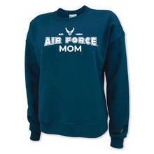 Load image into Gallery viewer, Air Force Mom Ladies Crewneck (Blue)