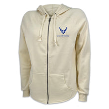 Load image into Gallery viewer, Air Force Wings Ladies Full Zip Hood (4 colors available)