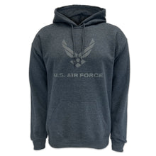 Load image into Gallery viewer, Air Force Reflective Logo Hood (Charcoal)