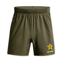 Load image into Gallery viewer, Army Star Men&#39;s Under Armour Tactical Academy 5in Shorts (OD Green)