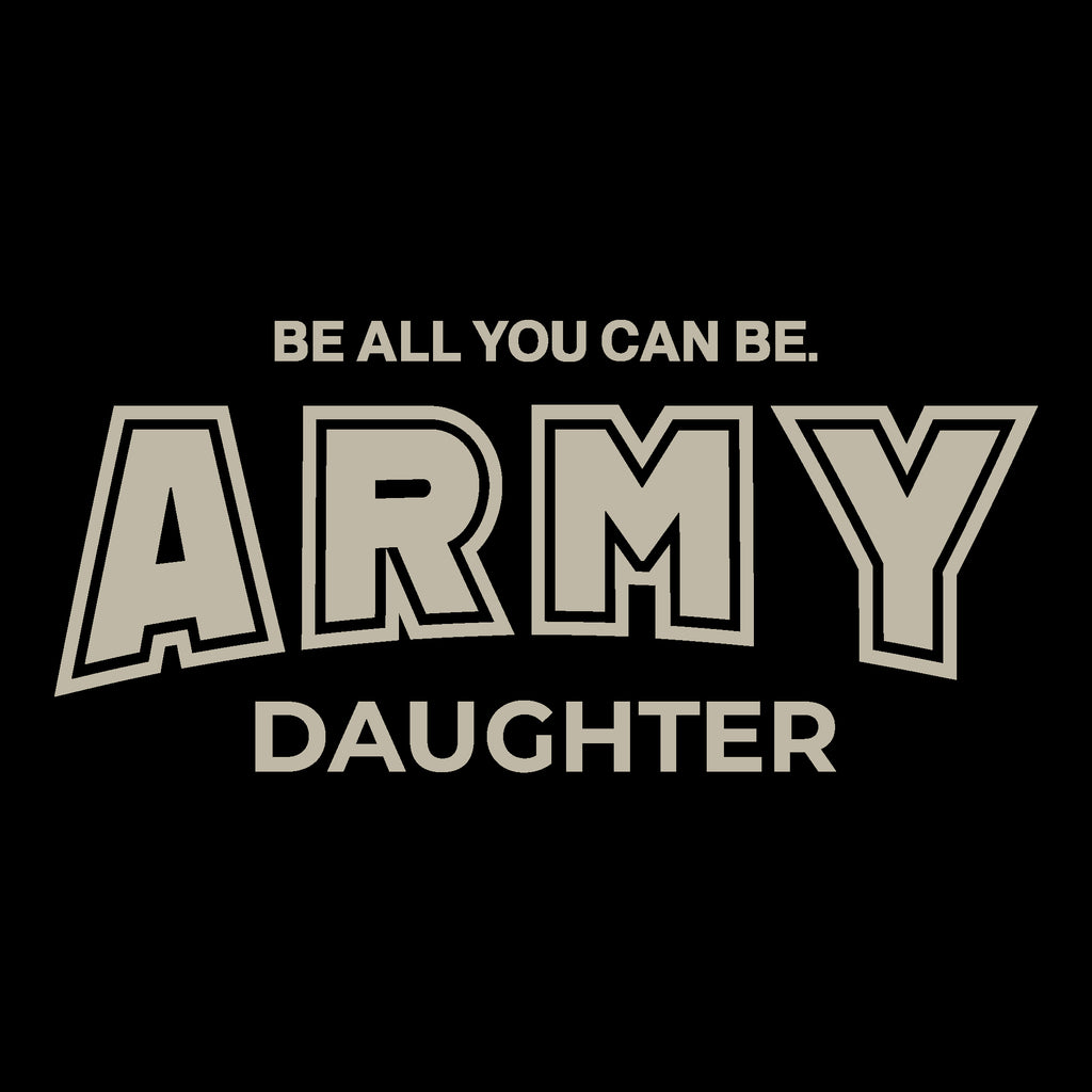 Army Daughter Ladies T-Shirt (Black)