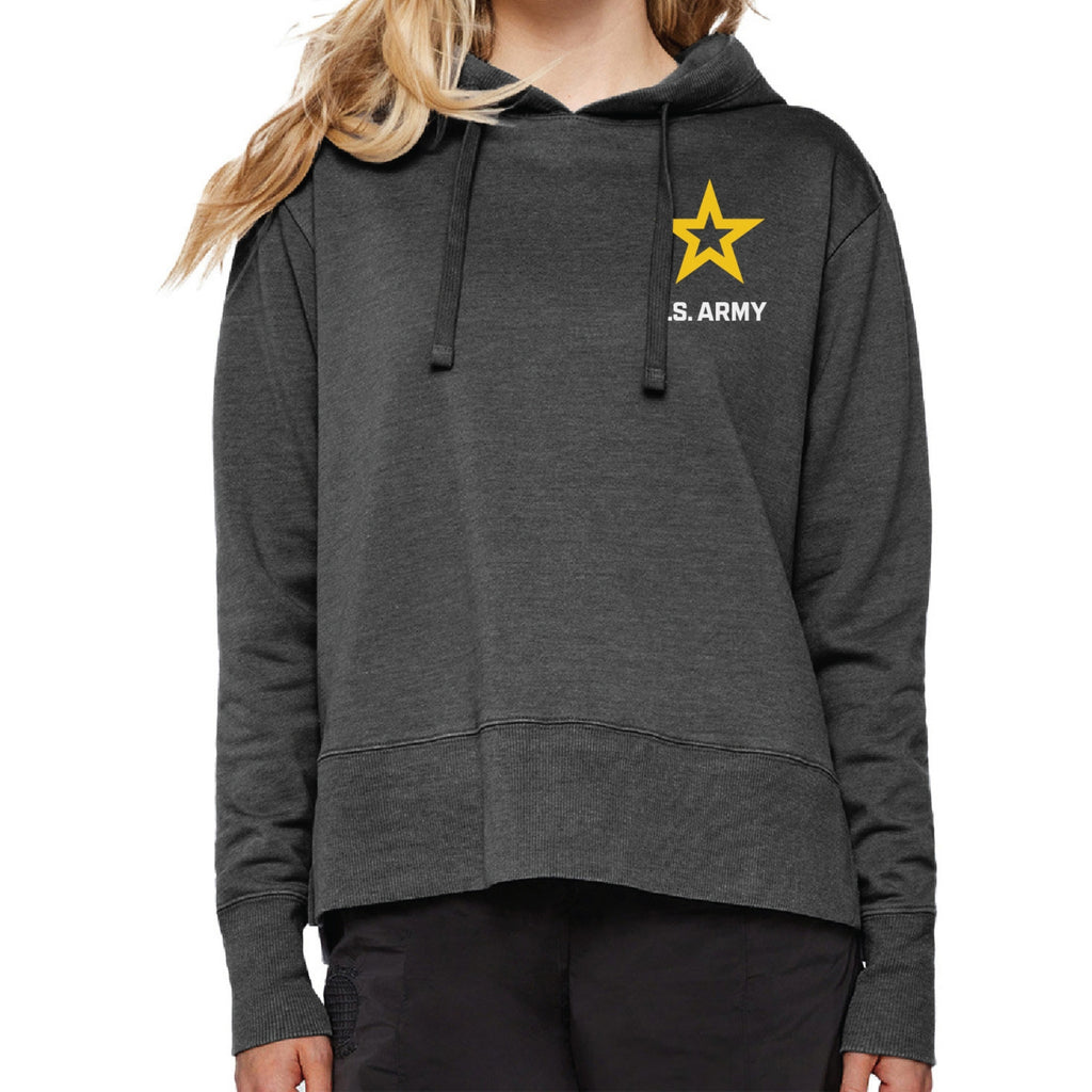 Army Star Left Chest Ladies Hood