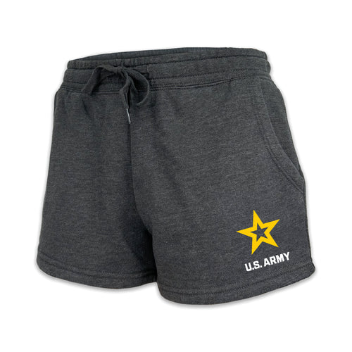 Army Star Ladies Fleece Shorts (4 colors available)