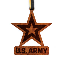 Load image into Gallery viewer, U.S. Army Star Ornament