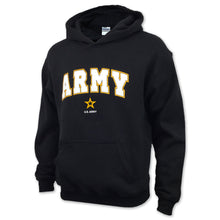 Load image into Gallery viewer, Army Youth Arch Star Hood (Black)