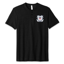 Load image into Gallery viewer, Coast Guard Seal Mens Henley T-Shirt