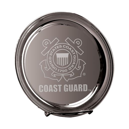 Coast Guard Seal 10" Silver Plated Commemorative Tray*