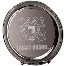 Load image into Gallery viewer, Coast Guard Seal 12&quot; Silver Plated Commemorative Tray*