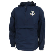 Load image into Gallery viewer, Navy Anchor Champion Packable Jacket (Navy)